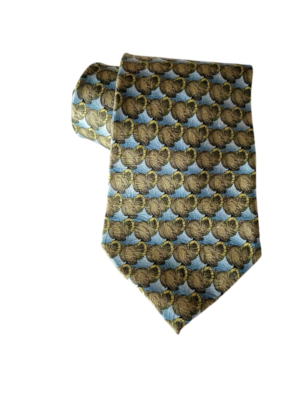 The Nature Conservancy Silk Tie Ocellated Turkey Preservation Collection 3.75”